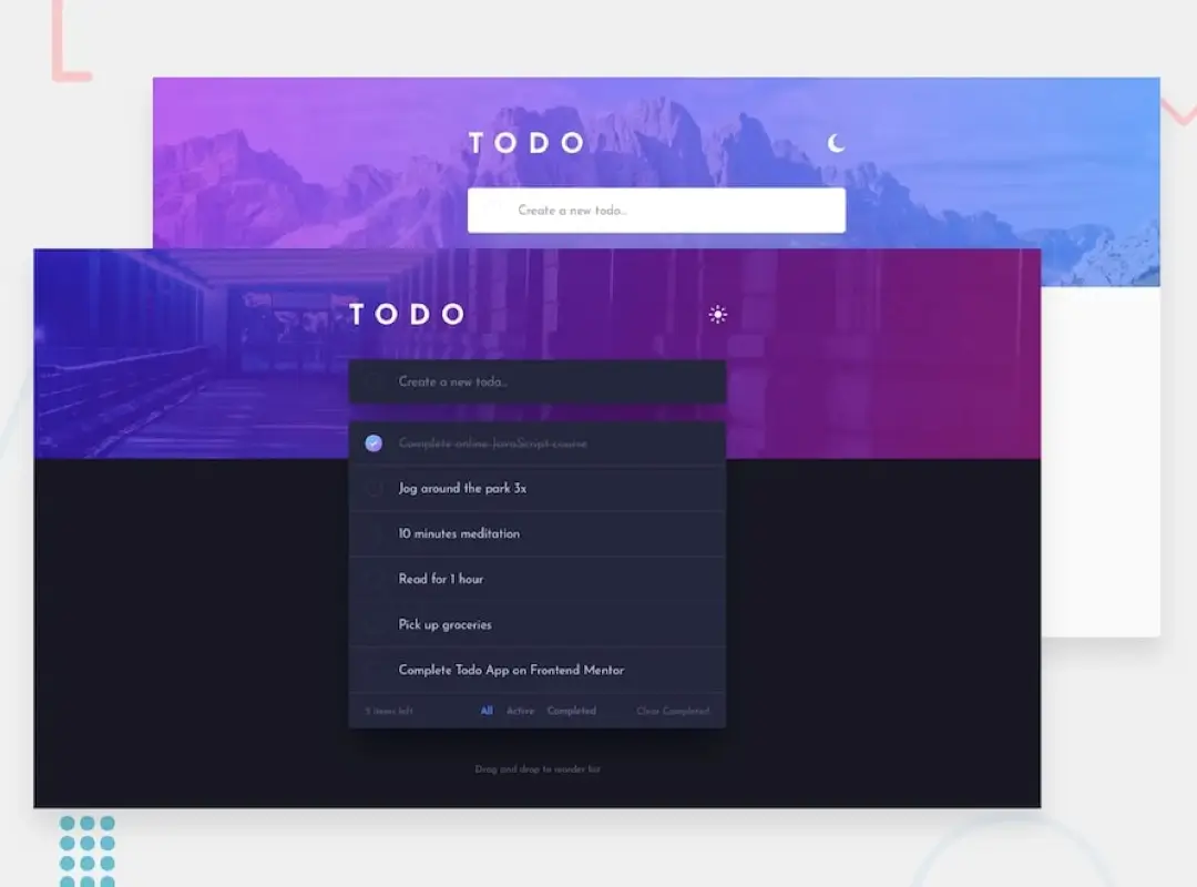 Todo web app project image